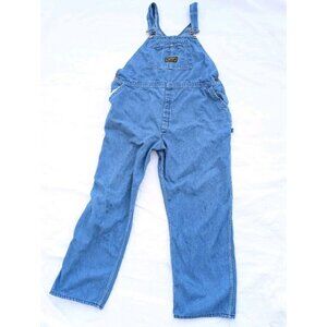 Vintage Washington Dee Cee Denim Bib Overalls Sanforized USA 48-32 READ Descrip.